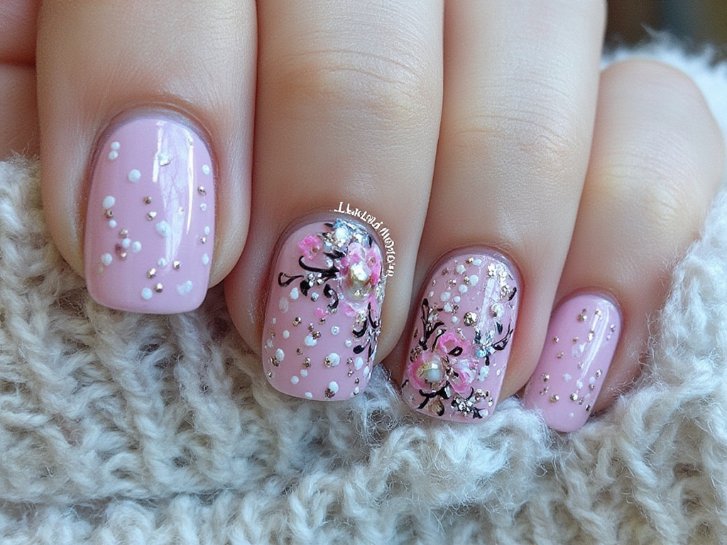 Beautiful nail art designs with pink nail design - Nail Art Designs With Pink